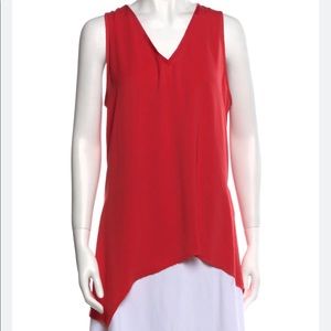 Rag & Bone Red Silk Top